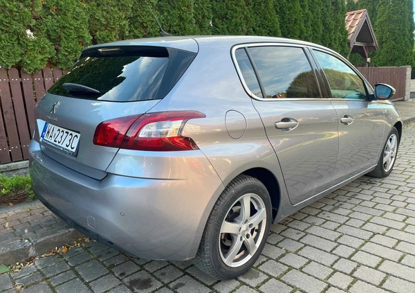 Peugeot 308 cena 38500 przebieg: 67000, rok produkcji 2015 z Warszawa małe 172